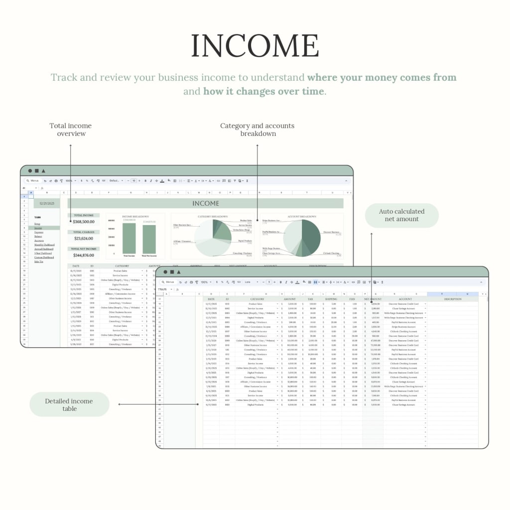 Aureline Easy Bookkeeping Planner